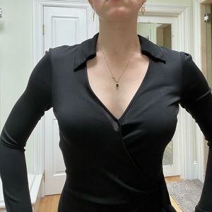 DIANE VON FURSTENBURG FAUX WRAP DRESS